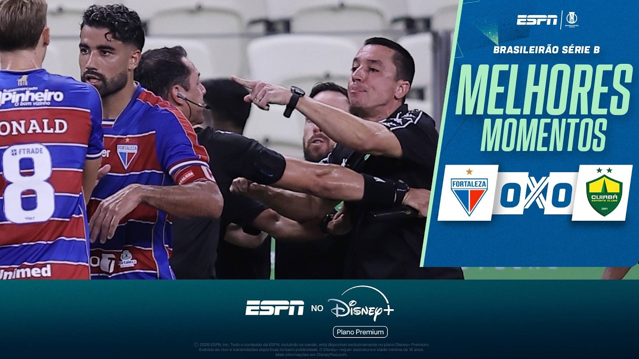TREINADORES BRIGAM FEIO, E FORTALEZA E CUIAB&Aacute; EMPATAM NA S&Eacute;RIE B | MELHORES MOMENTOS