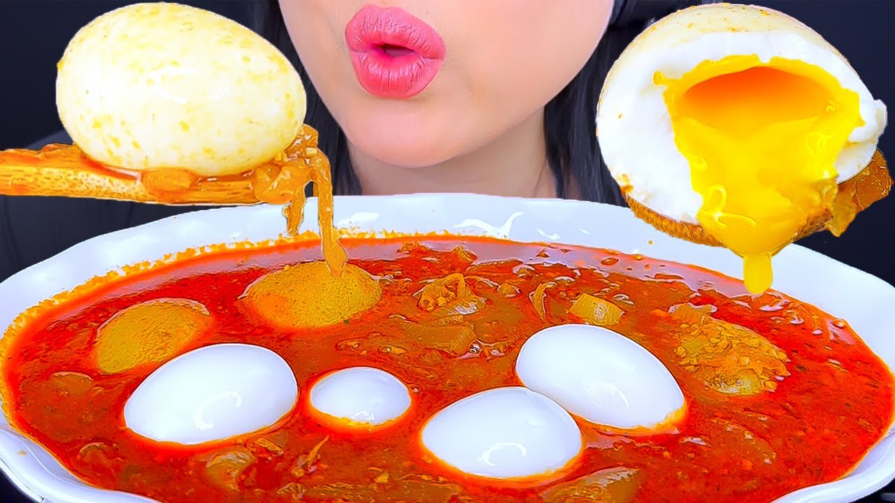 ASMR SOFT BOIL EGGS & POTATO BOIL (EATING SOUNDS) ASMR Phan