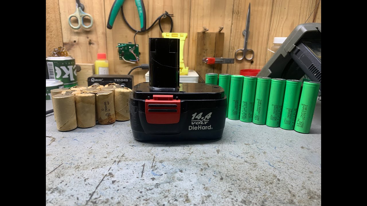 Lithium Battery + BMS + Nicd/Nimh Charger, Is it possible? Craftsman cordless drill 14.4V.