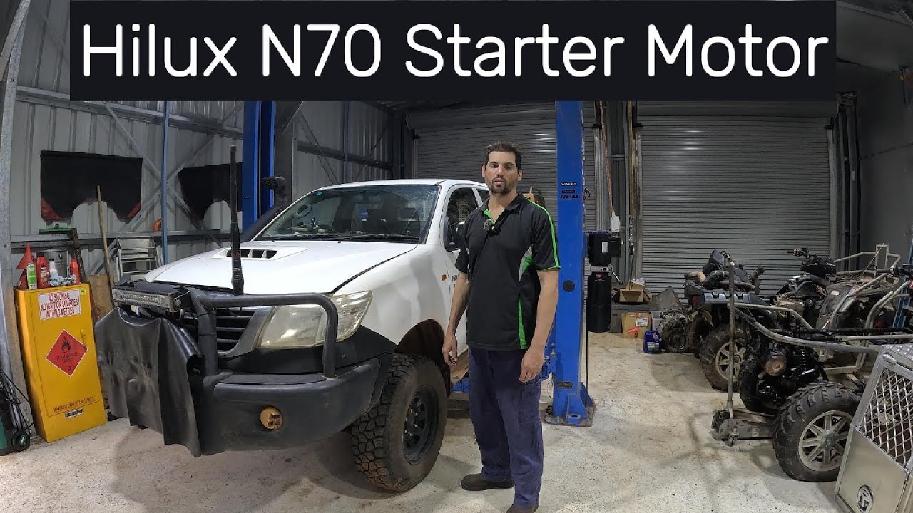 How To Replace Toyota Hilux N70 Starter Motor (2005-2015) 1KD-FTV