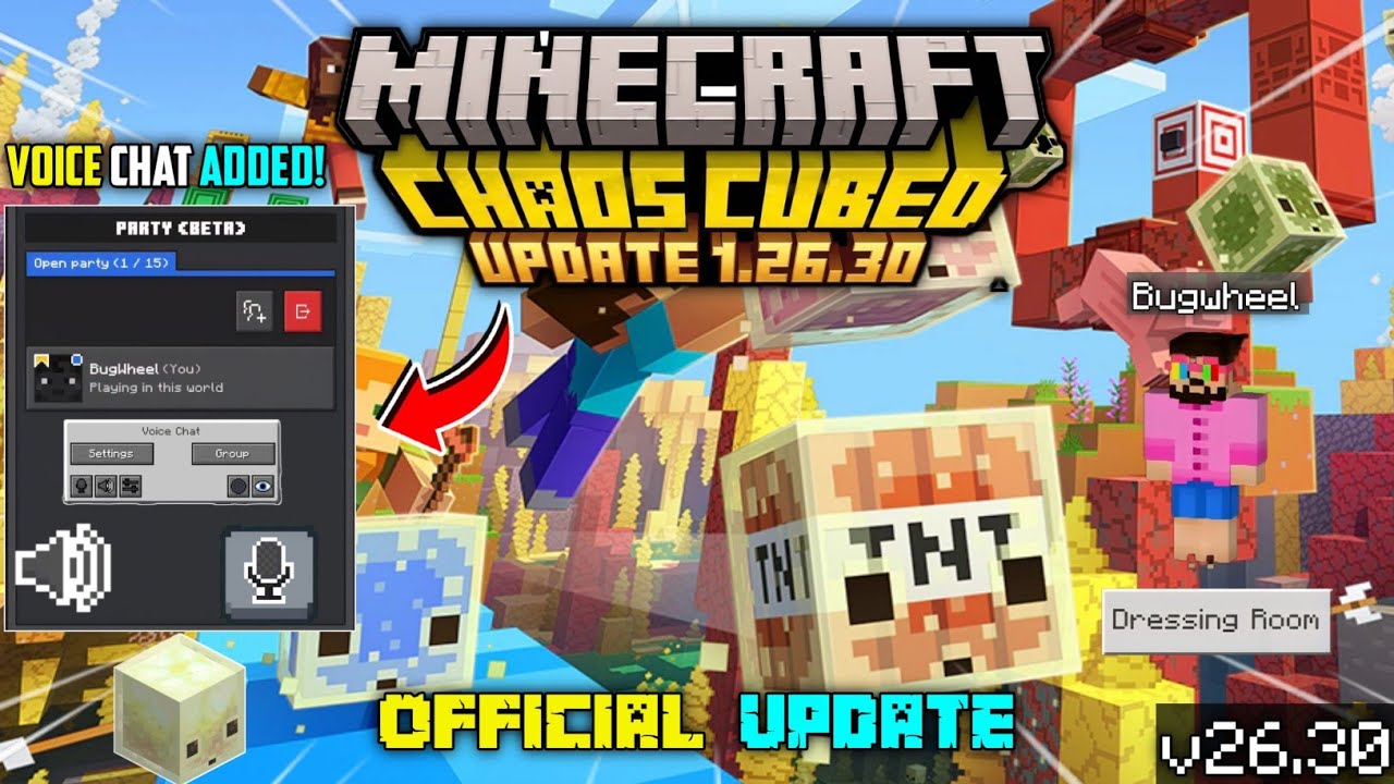 Minecraft 26.30 Official Version Released | Minecraft 26.30 - Chaos Cubed Update! | Bug Wheel