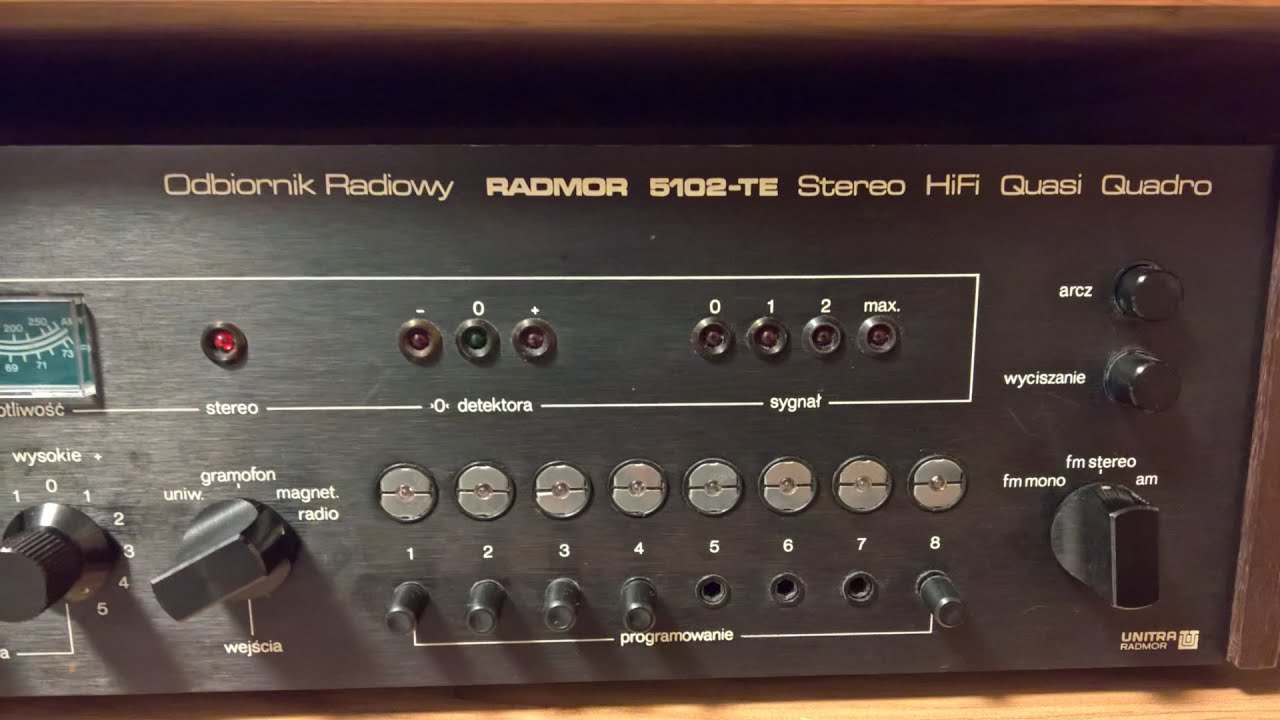 21 UNITRA radmor  5102 T, naprawa przestrojenie i montaż modułu Bluetooth.