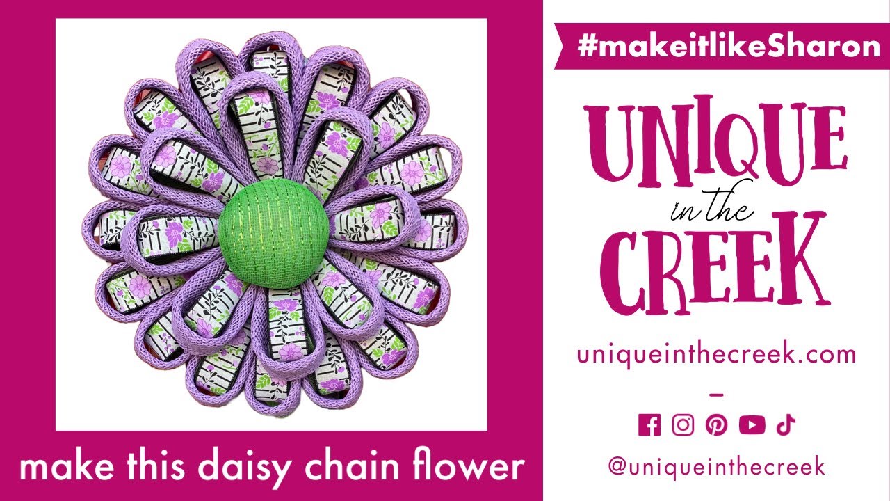 DAISY CHAIN WITH RIBBON | Flower Wreath | Unique in the Creek Small Board