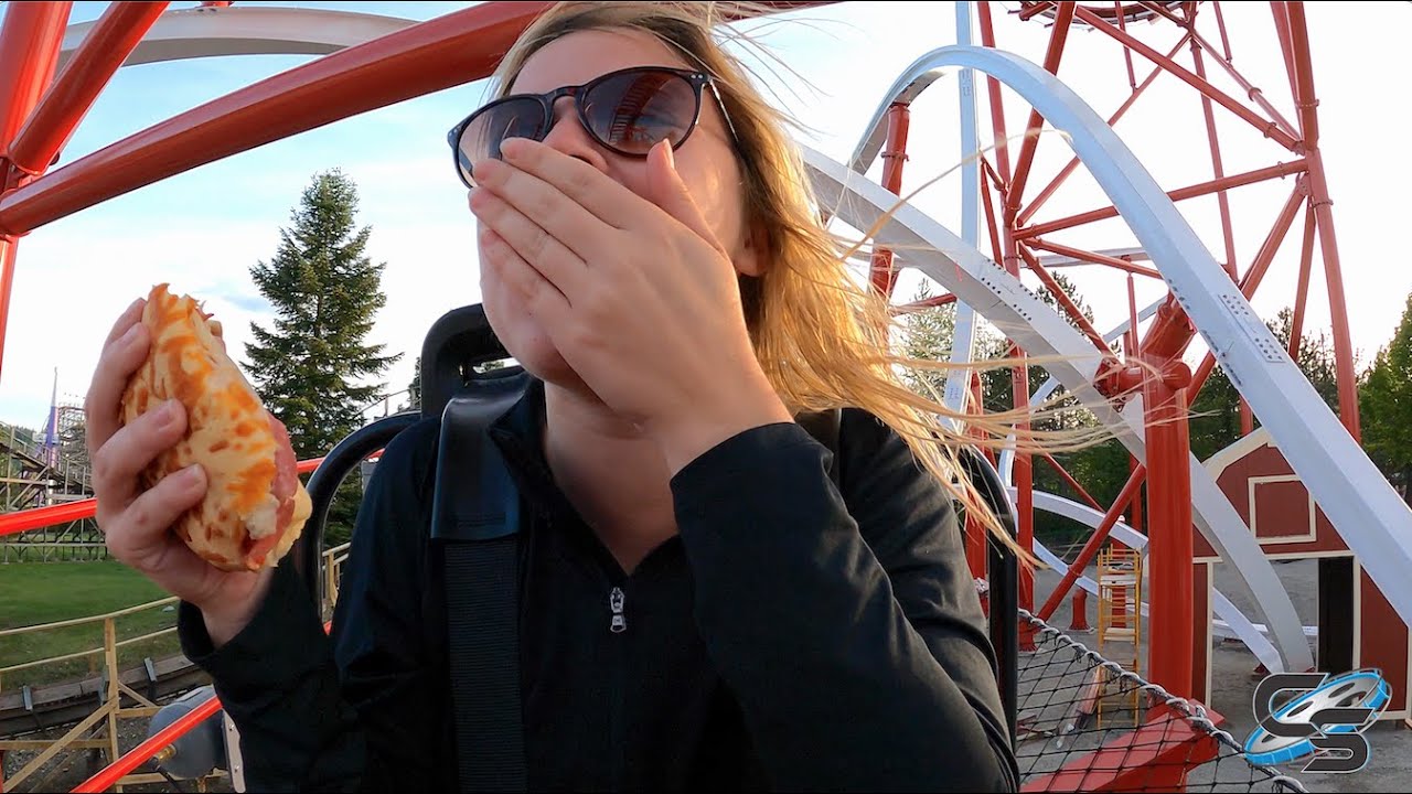 Sandwich Eating Contest on a Roller Coaster