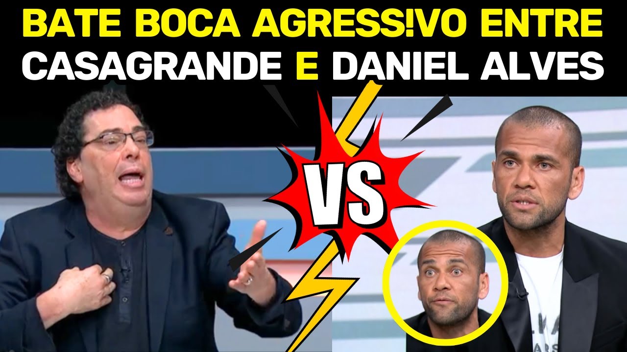 DISCUSSÃO entre CASAGRANDE e DANIEL ALVES em Entrevista Polêmica com Jornalistas