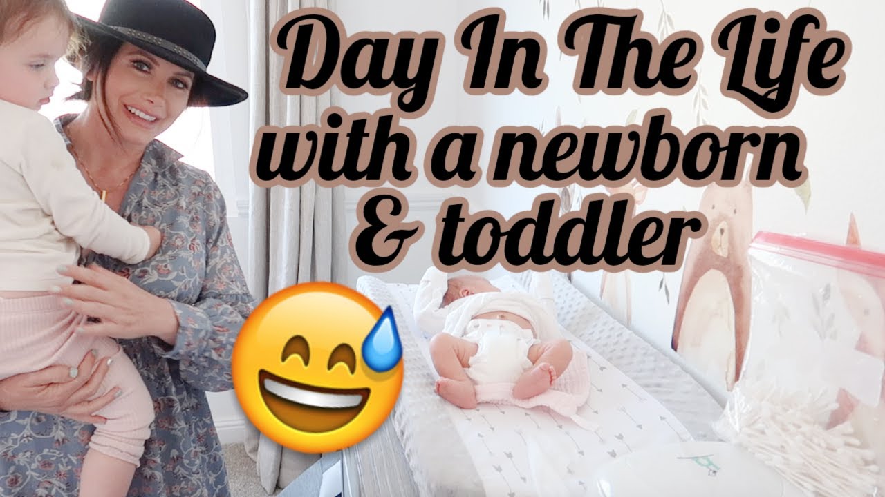 A Day In The Life With A NEWBORN & a TODDLER