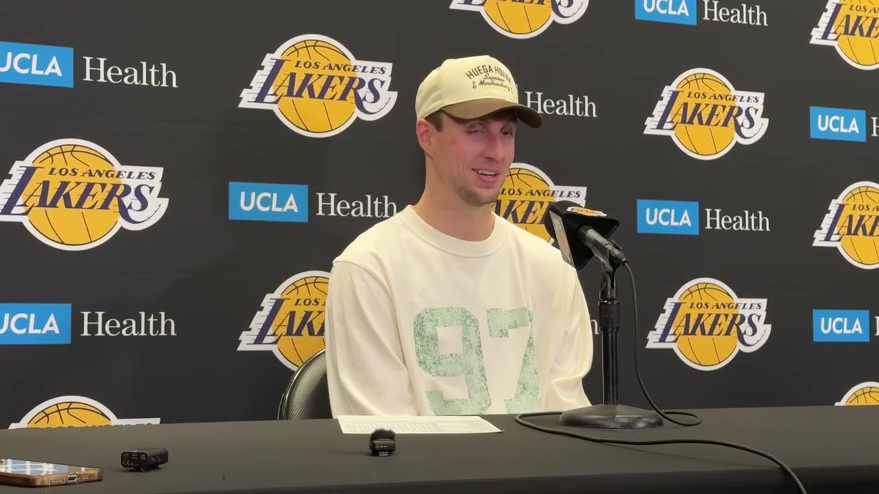 Luke Kennard spoke after his Lakers debut in a win against the Warriors - 2/7/2026