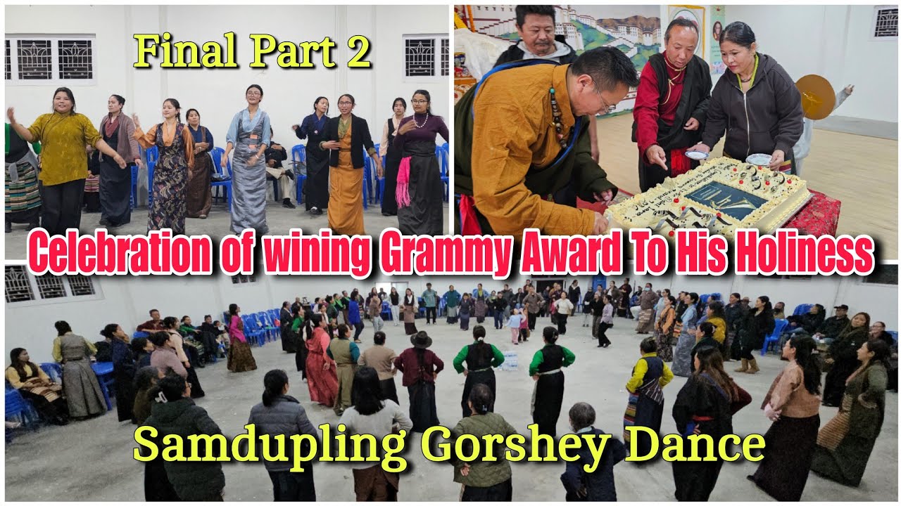 Grammy award To His Holiness the 14th dalai lama Part 2 #gorshey #dance #celebration #grammy