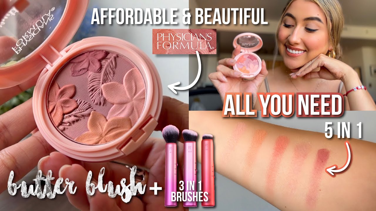 ЕДИНСТВЕННЫЕ РУМЯНА, КОТОРЫЕ ВАМ НУЖНЫ В ЖИЗНИ | Румяна-масло Physicians Formula и кисти Real Tec...