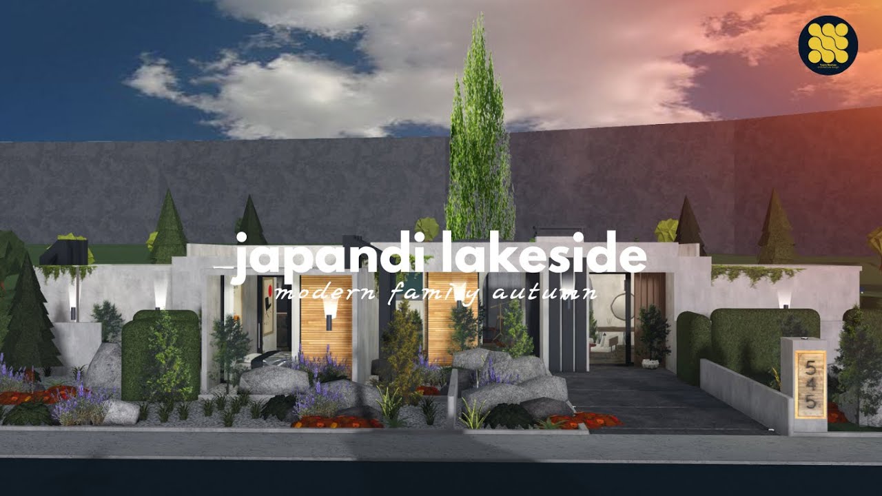 Japandi Lakeside Modern Home|Welcome to Bloxburg| | No Large Plot|