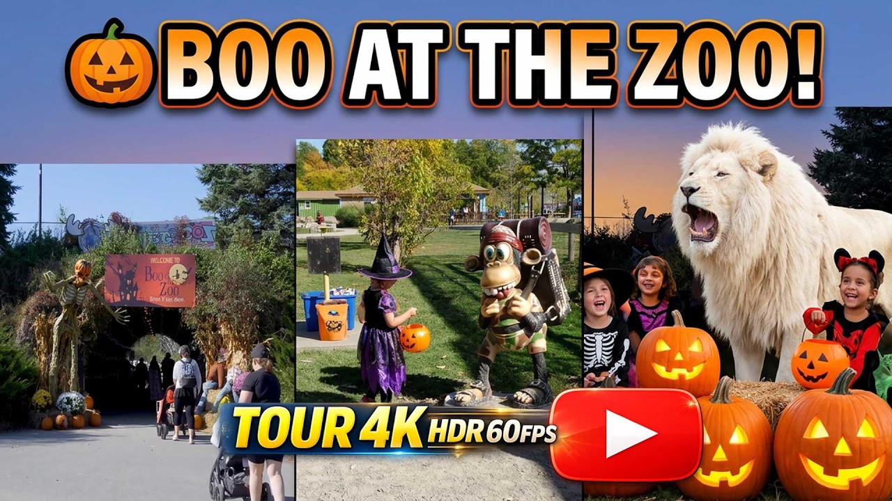 🎃👻 Halloween at the Safari Niagara 🎃 Boo at the Zoo Family Fun Day 2025 (4K HDR 60p)