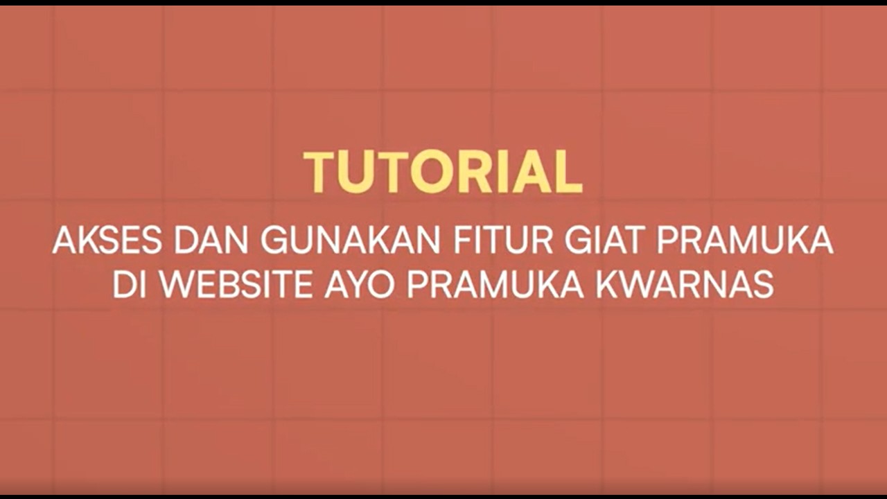 Panduan Giat Pramuka Website