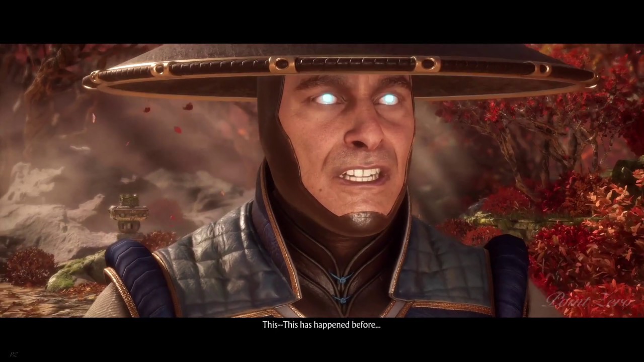 Mortal Kombat 11 - Raiden Sees All His Timeline Fights Against Liu Kang - Story Cutscene