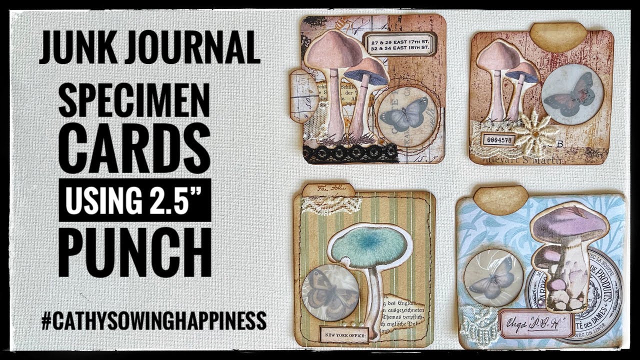 Junk Journal- Specimen Card Using 2.5