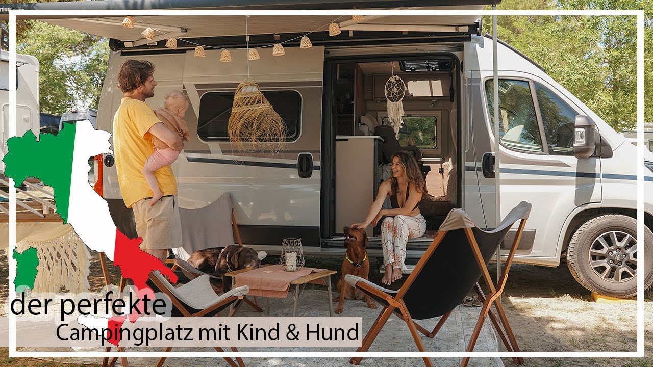 Camping Urlaub mit Hund & Baby in Italien am Meer Vlog Chocolate + Foxred Labrador | KaroLovesMilka