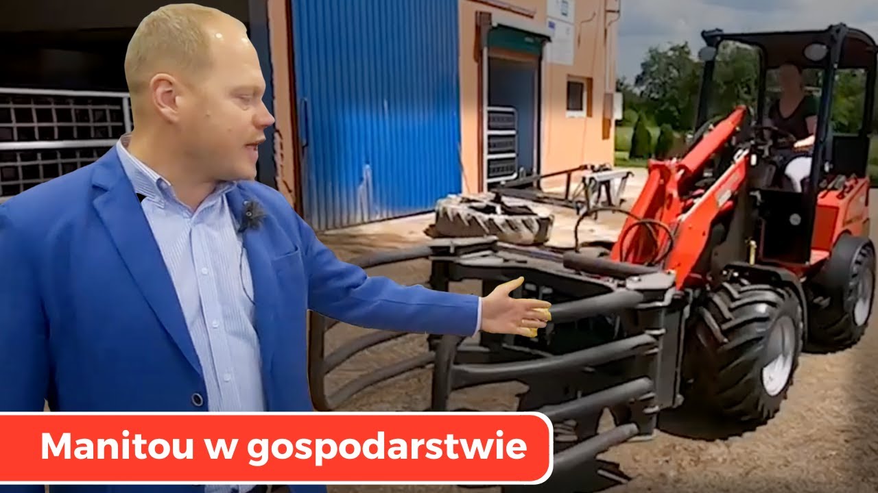 Dziewczyna w ładowarce Manitou. Niezły fachowiec. Diler Manitou firma Agro-Eko 🤓 Manitou Polska