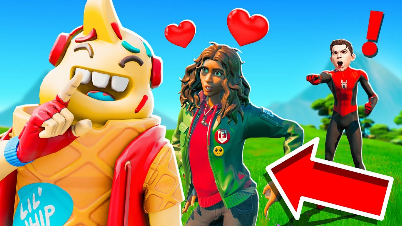 La COPINE de SPIDER-MAN me DRAGUE !! Il devient FOU et me FRAPPE !! (Fortnite Chapitre 3)