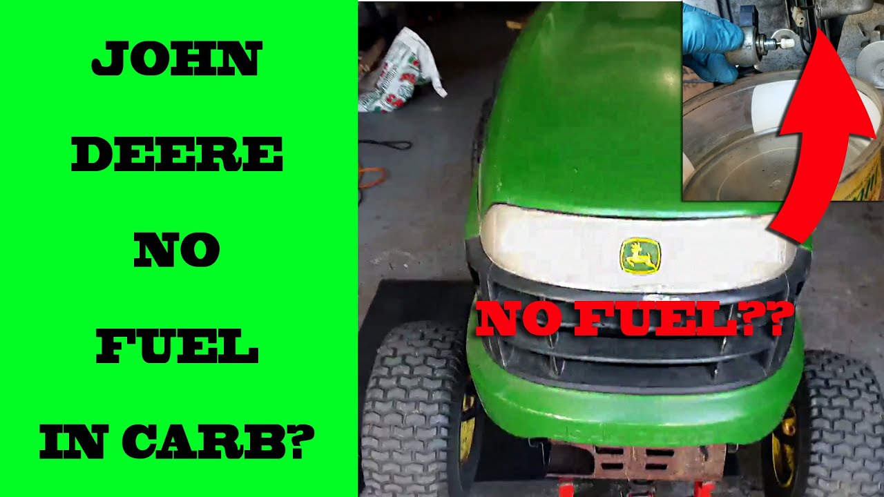 John Deere LA135 не заводится. Нет топлива в карбюраторе.