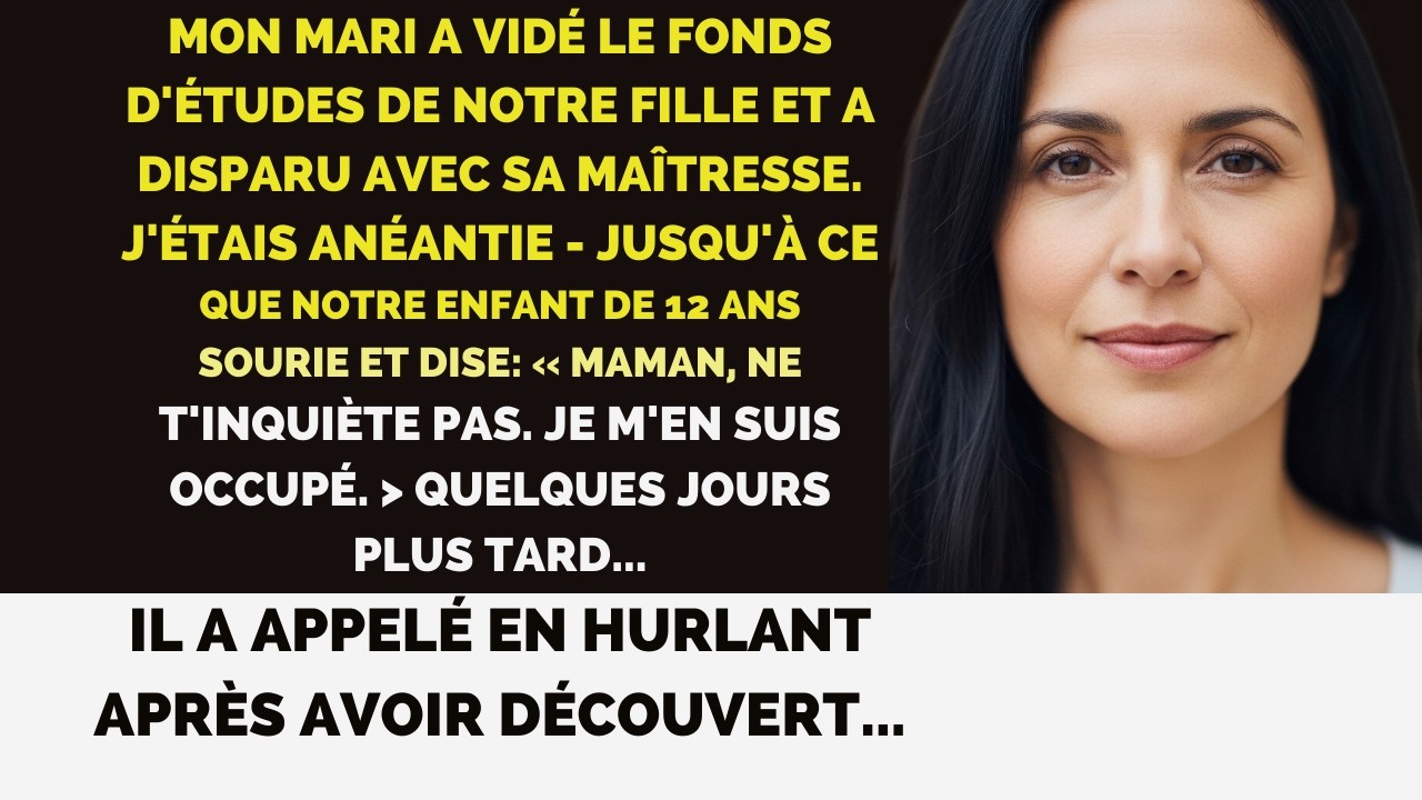 Mon mari a volé les études de notre fille pour sa maîtresse   puis ma fille de 12 ans a frappé
