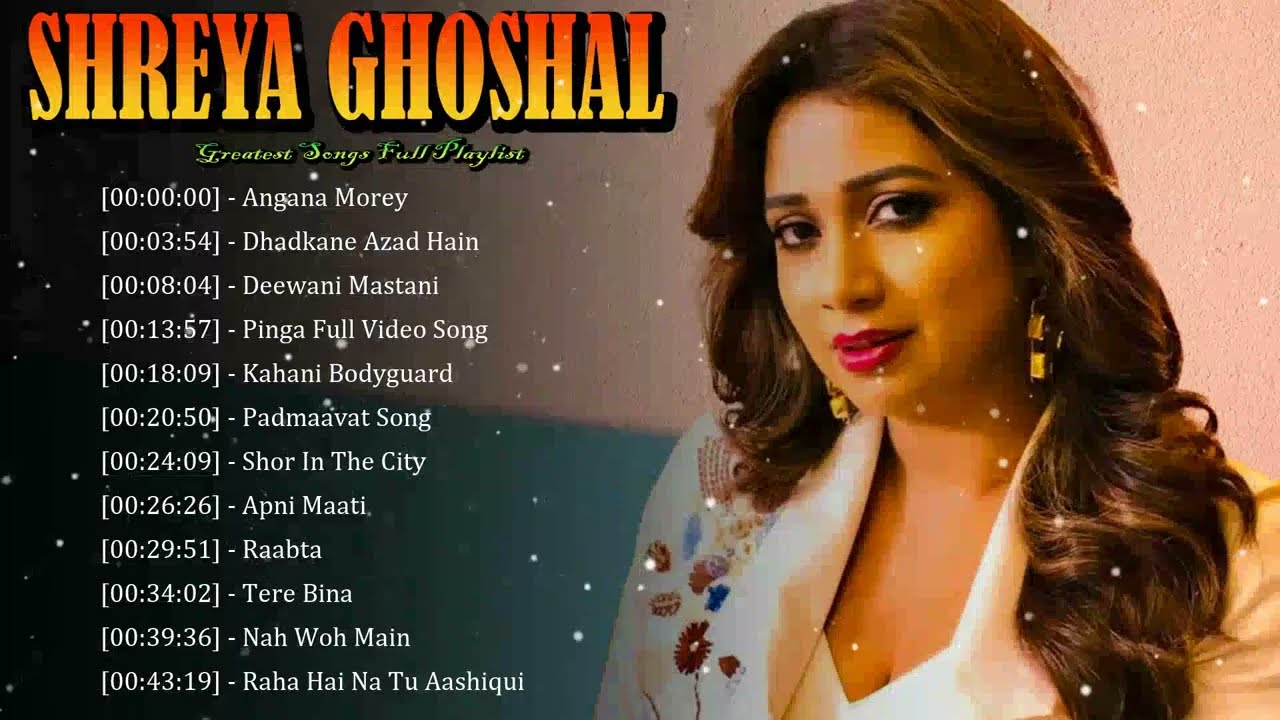 🌙 Shreya Ghoshal – Songs That Feel Like Emotions Wrapped in Sound 🎶