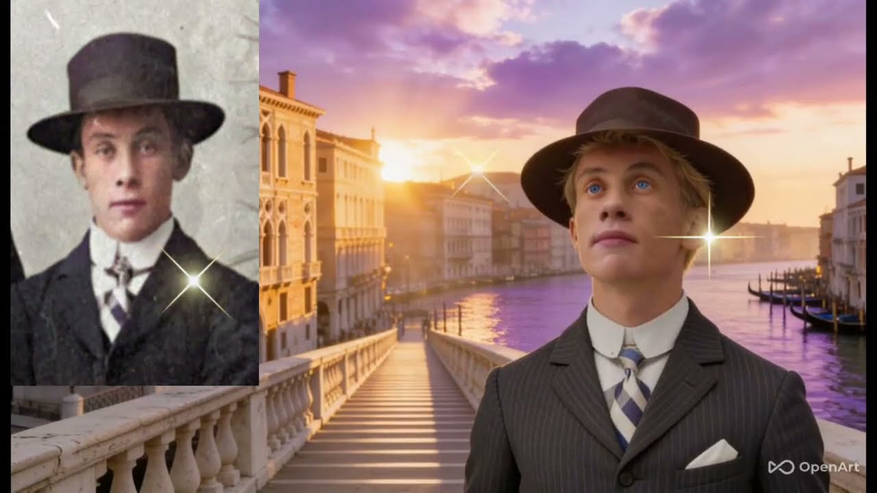 🎶 “Tellef a Venezia”(Ballata italiana cinematica – 1905 – giovane voce maschile)