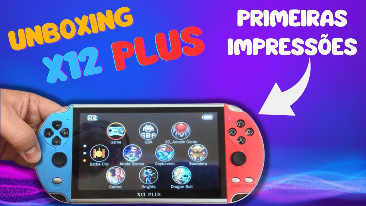UNBOXING X12 PLUS CONSOLE PORTÁTIL da ALIEXPRESS e SHOPEE | É BOM e BARATO?