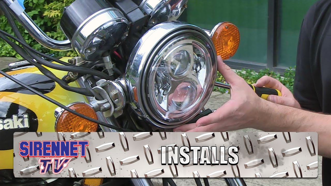 Kawasaki Motorcycle Headlight Conversion with a J.W. Speaker Model 8700 Evolution 2