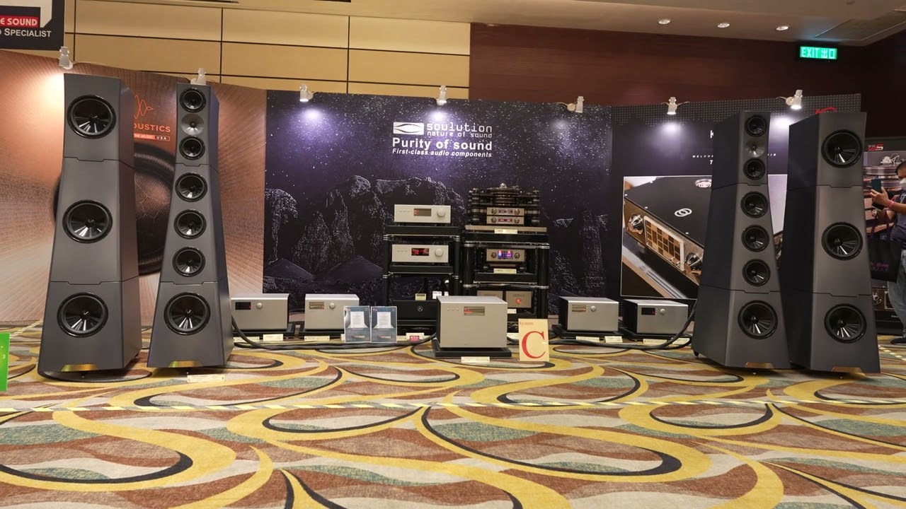 HK AV Show 2024 - ① YG Acoustics XV3 Sig / Soulution 727, 717 / Kronos Perpetual, Discovery Phono