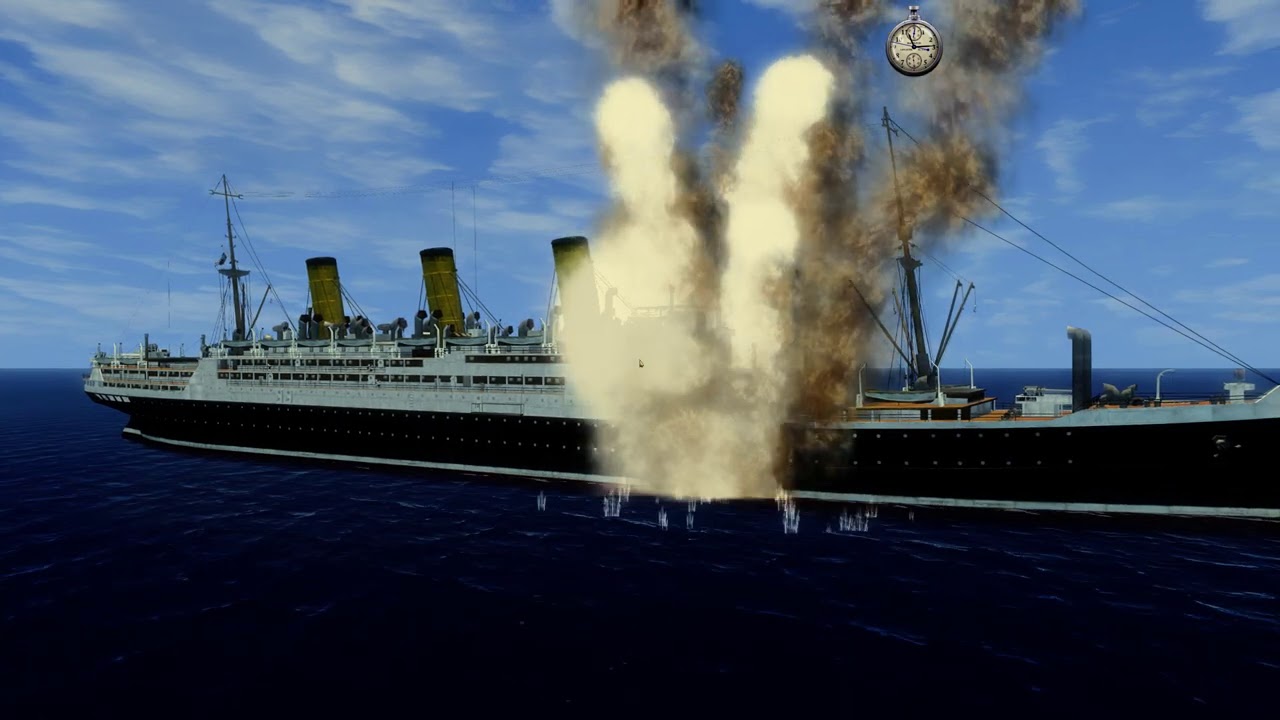 Sinking A Very Large Ship | Silent Hunter 4 With Fall Of The Rising Sun Mod