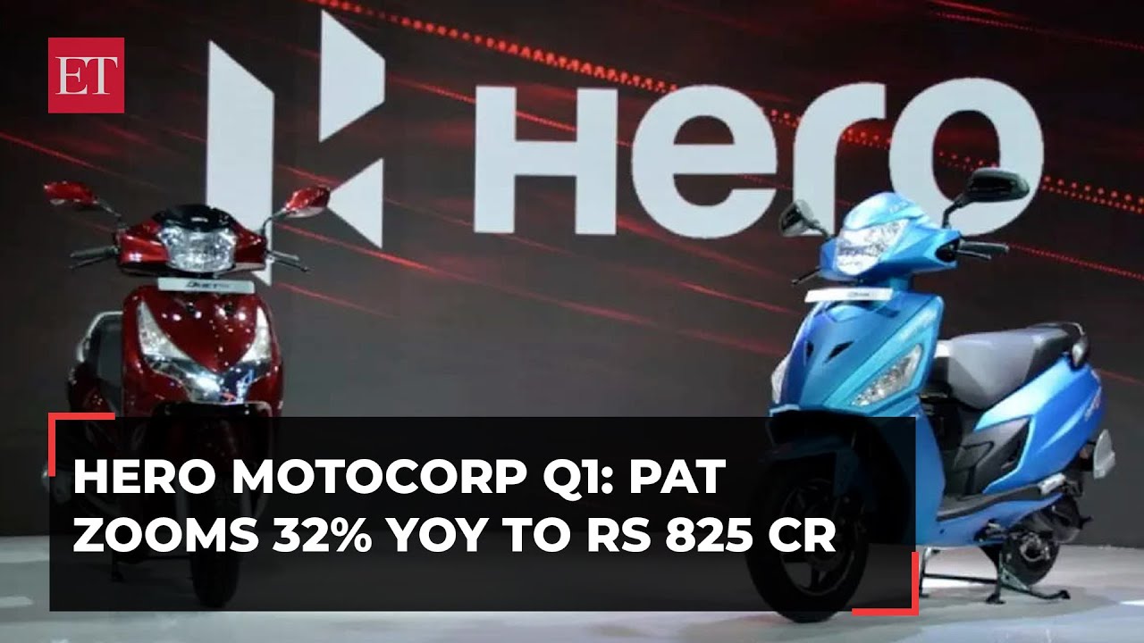 Hero MotoCorp Q1: PAT zooms 32% YoY to Rs 825 cr, revenue rises 4%