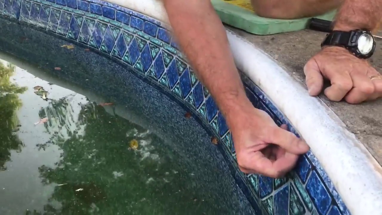 Putting pool vinyl liner back in the track (Best Way)