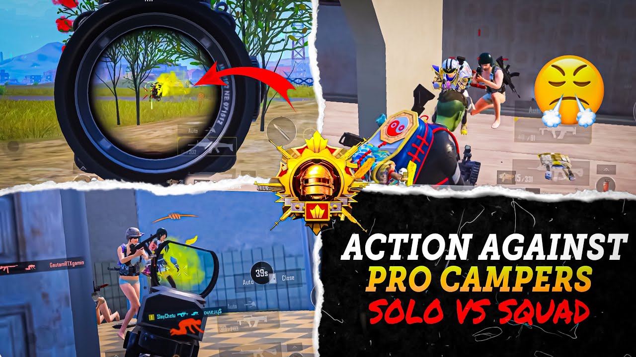Action Against Pro Campers😤 Solo vs Squad Bgmi Gameplay | BGMI
