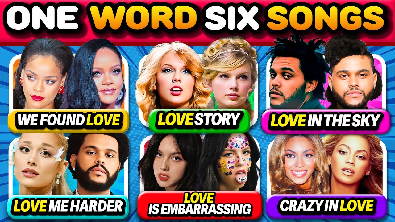 SAVE ONE SONG ✨1 Word, 6 Songs 🎶 Pick Your Favorite Song | Music Quiz
