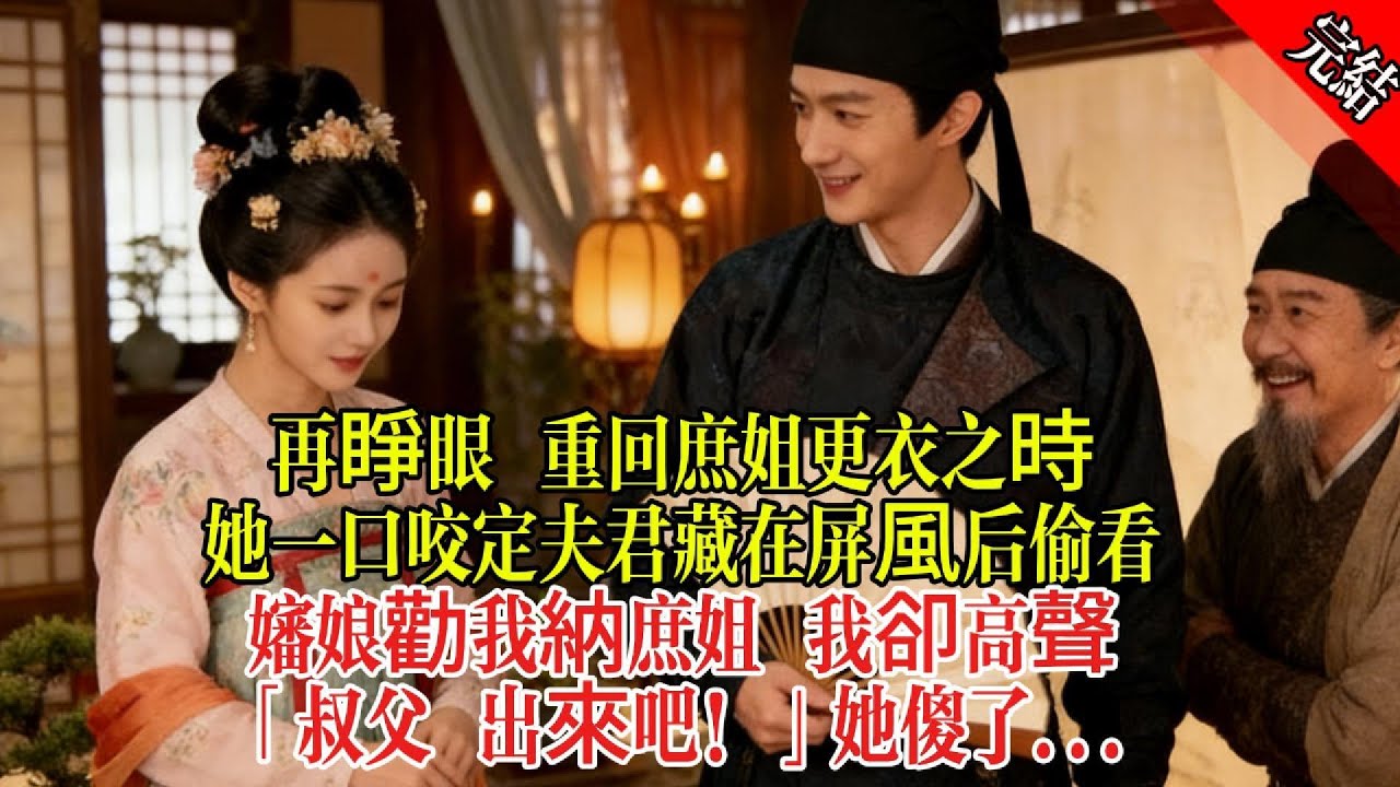 再睜眼 重回庶姐更衣之時；她一口咬定夫君藏在屏風後偷看，婶娘勸我納庶姐 我卻高聲「叔父 出來吧！」她傻了...#原创 #古言 #小说 #重生 #爽文