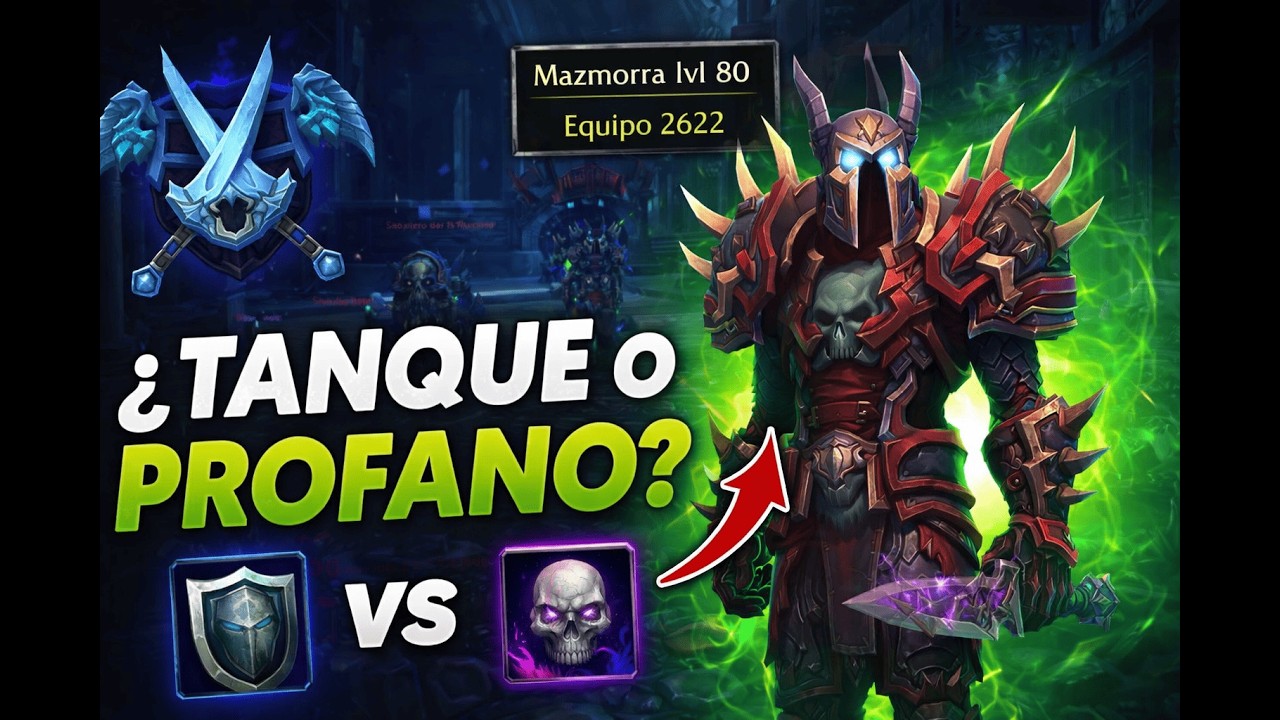 🔥 ¿Tanque o Profano? | Mi DK lvl 80 en mazmorra y el rumbo en WoW