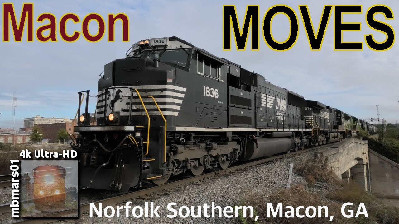 [7o][4k] Macon Moves! Norfolk Southern Trains around Macon, GA 10/23/2020