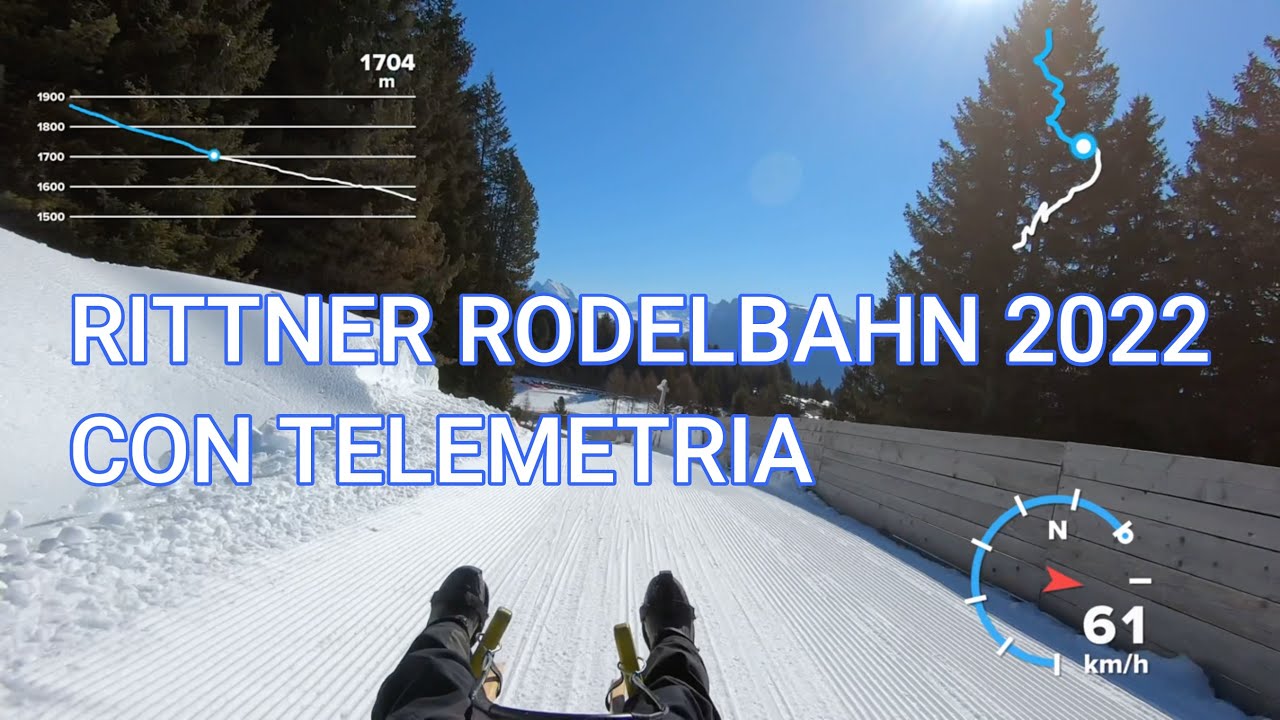 Rittner Rodelbahn  2022 - Telemetry GPS - Slittino Sportivo/Sport Rodeln -