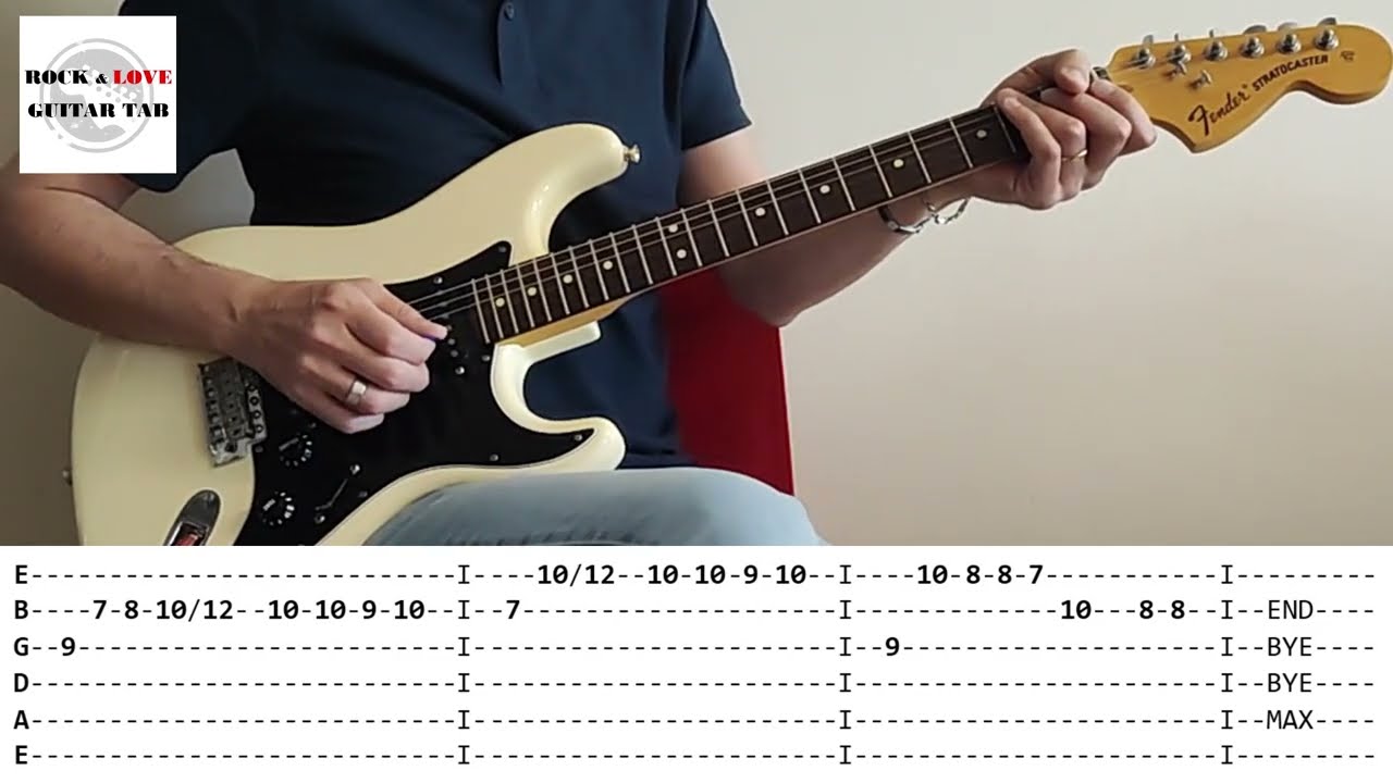REALITY - Richard Sanderson | ROCK & LOVE | GUITAR TAB | COVER | LESSON