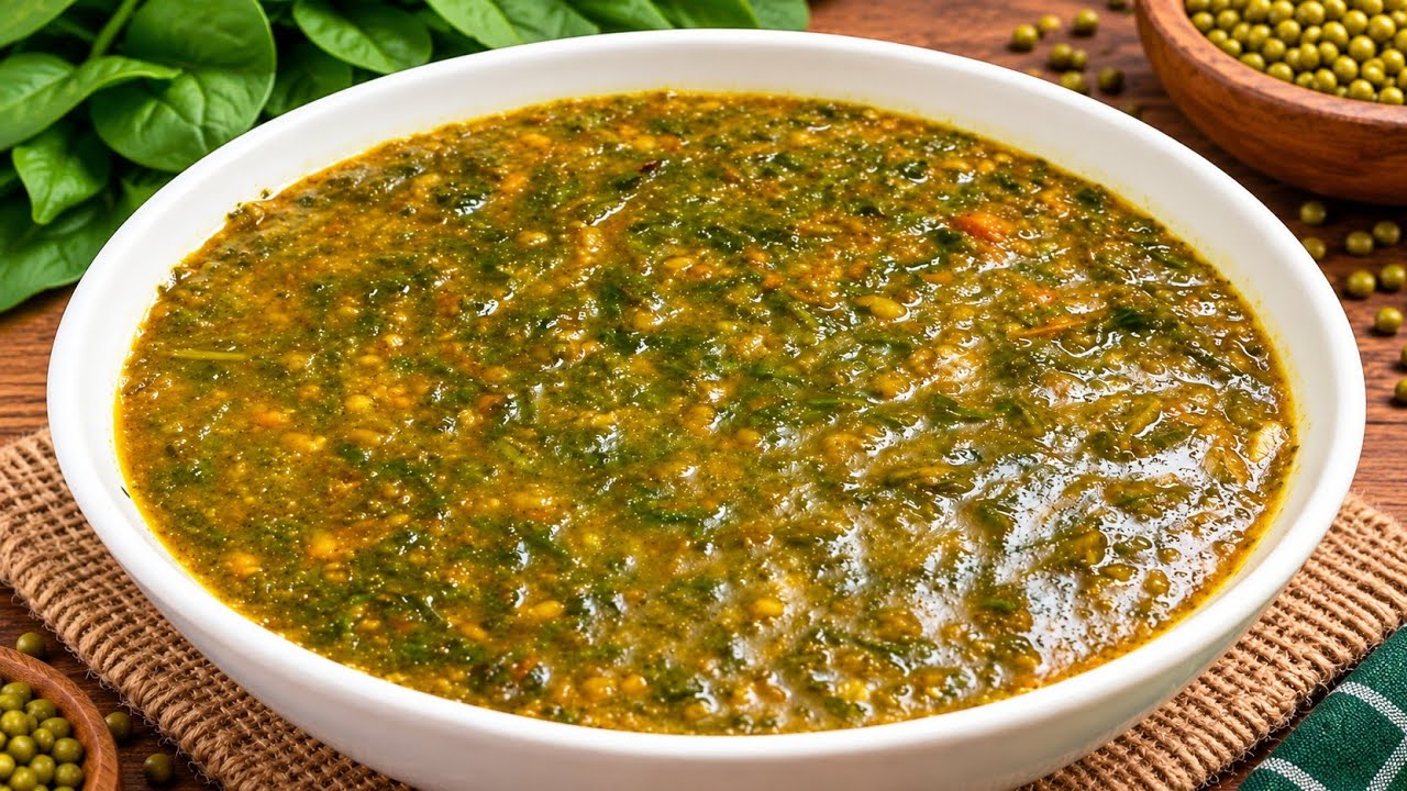 खाना बनाना सीखो series | पालक वाली मूंग दाल | hHigh Protein dal | winter special Moong Dal 