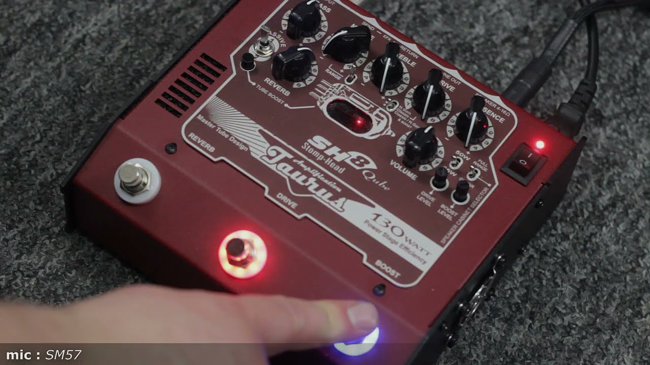 Taurus Stomp-Head SH8.Qube Guitar Amplifier Part-2 (sound test)