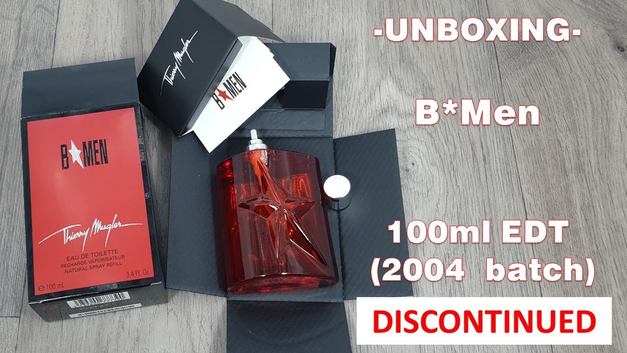 Unboxing _ Discontinued_ B*Men by Thierry Mugler  (2004 batch)