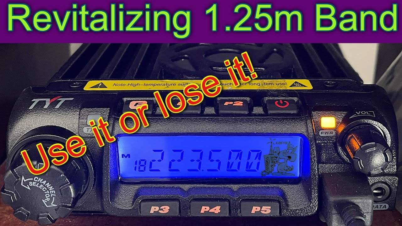 Revitalizing 1.25m Band. Use It or Lose It!