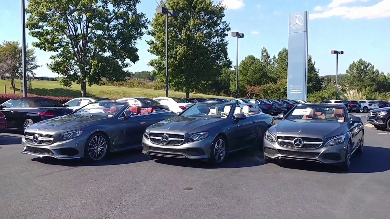 Различия в кабриолетах Mercedes-Benz — сравните C300, E400 и S550