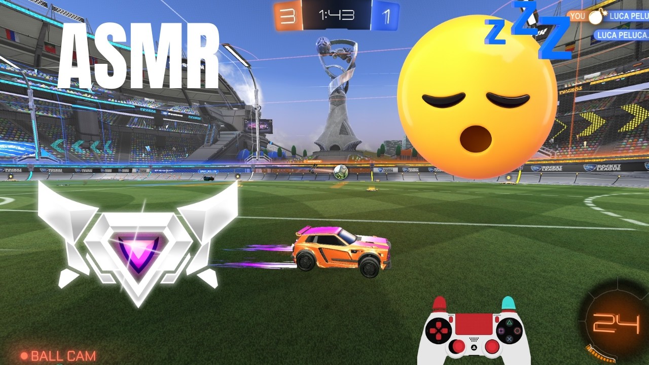 ASMR Ranked Rocket League 2s | Grand Champion | Relaxing Controller Sounds
