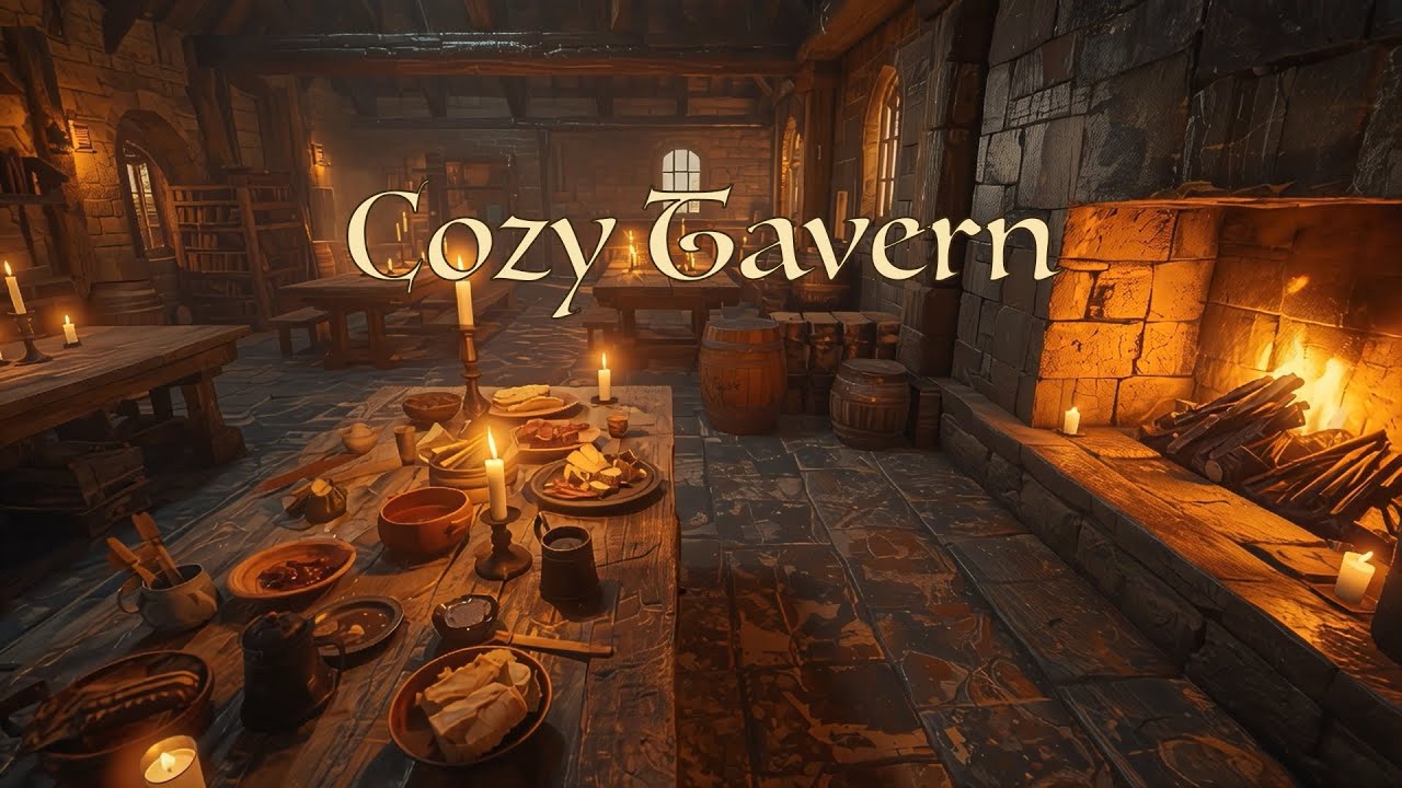 Snowy Tavern Night ❄️ Cozy Medieval Fantasy Music | Velsona Fantasy Tavern