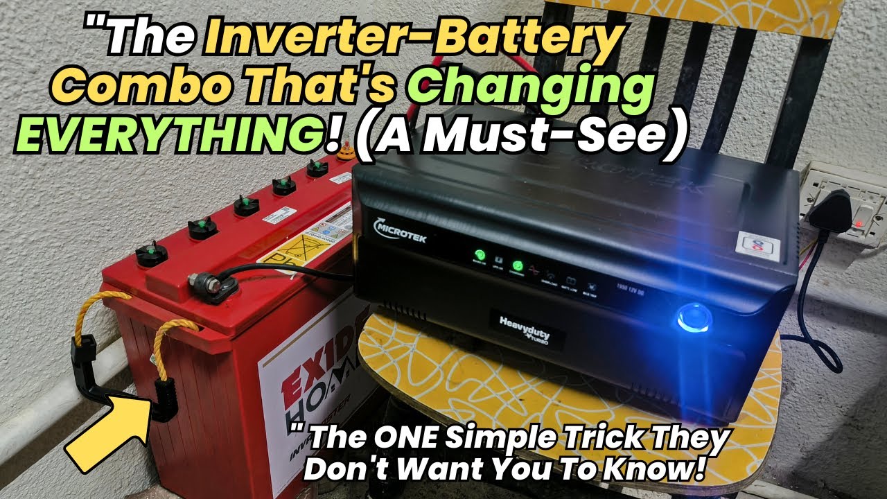 Exide 200AH Tall Tubular Battery with Microtek 1550 Inverter | Full Setup & Installation Guide