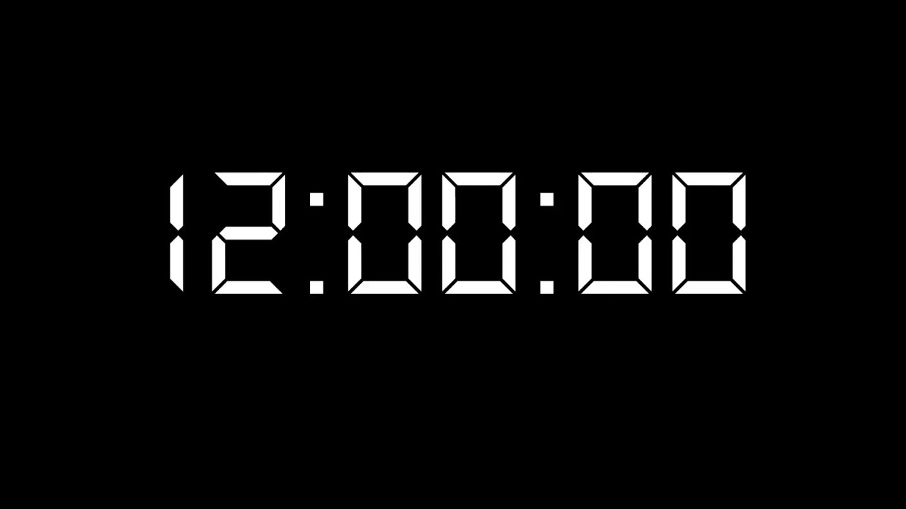 12 Hour Count Up Timer No Ads | Black Screen | Study, Focus, Workout, Sleep