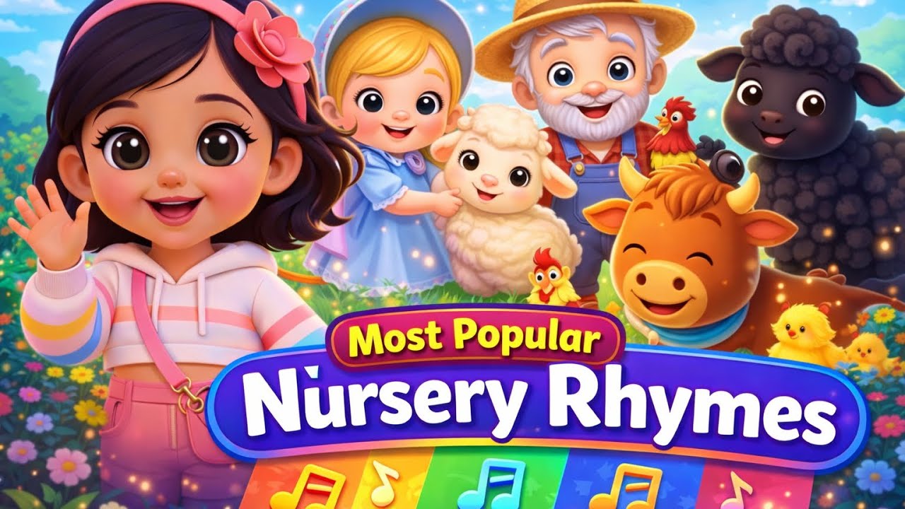 Most Popular Nursery Rhymes for Kids | Mary Had a Little Lamb, Old MacDonald & Baa Baa Black Sheep