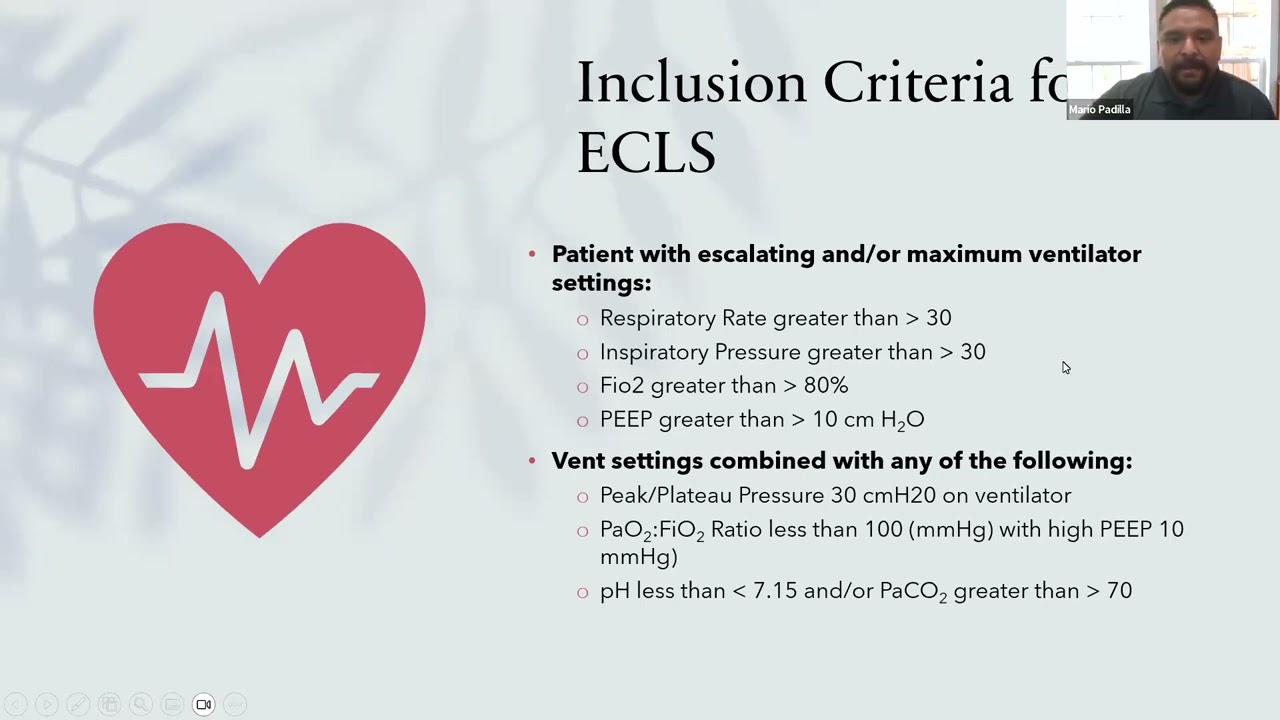 Inclusion, Exclusion and Special Considerations for Extracorporeal Life Support ECLS