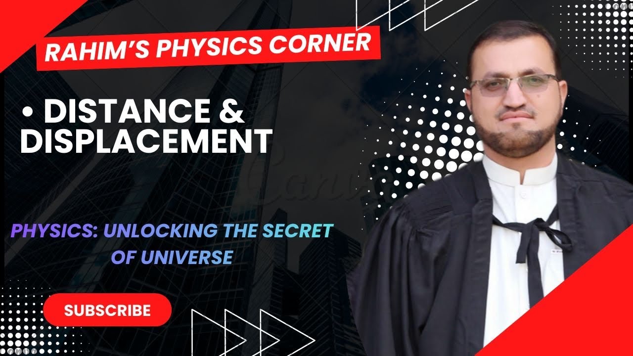 Distance and displacement | class 9 | #learn with Rahim |#education |#physics 